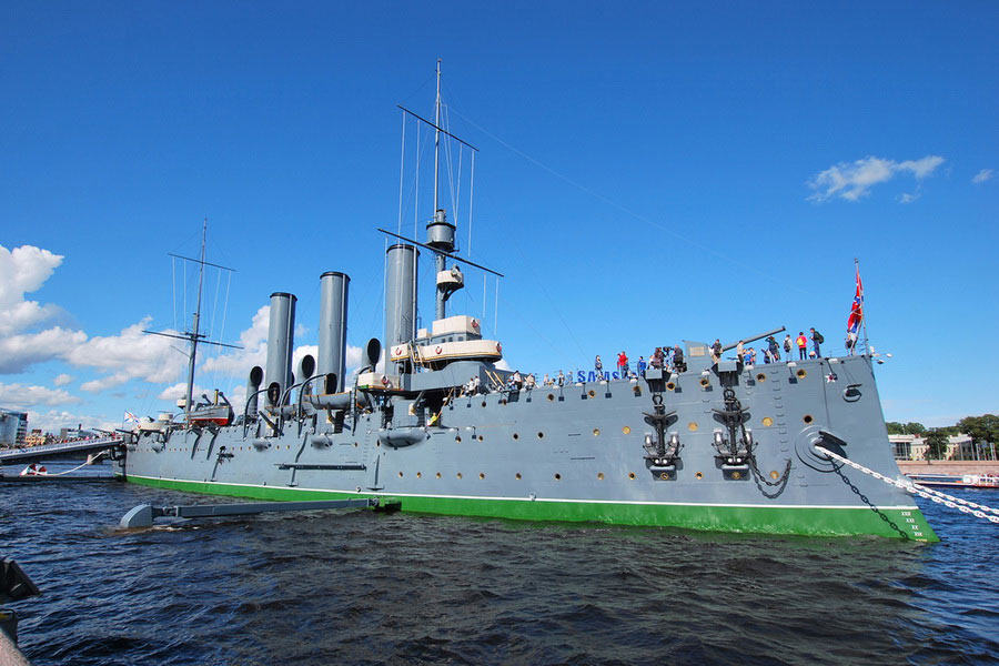 CRUISER AURORA,RUSSIA