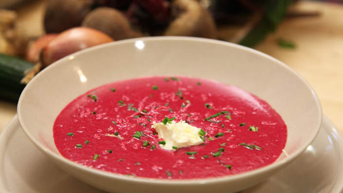 Cold beetroot soup (chlodnik)