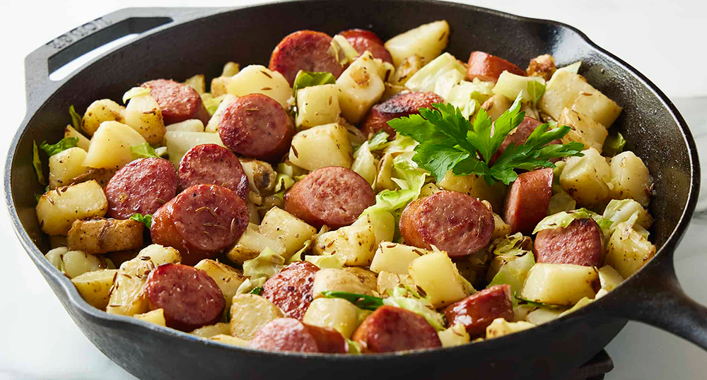 Kielbasa-Hot-Potato-Slaw-poland-recipe